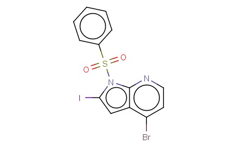 4-BROMO-2-IODO-1-(PHENYLSULFONYL)-1H-PYRROLO[2,3-B]PYRIDINE
